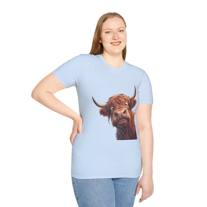 Highland Cow Lover T-Shirt — Cute Farm Animal Tee for Animal Lovers