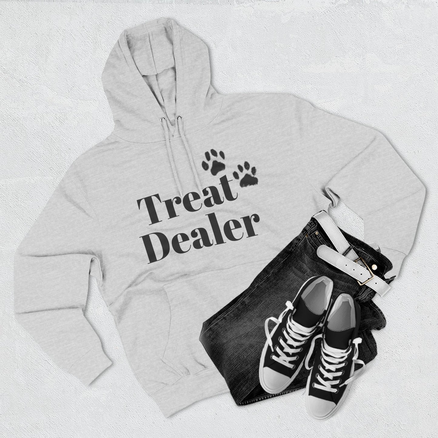 Fleece Hoodie:  "Treat Dealer" with Mastiff Logo