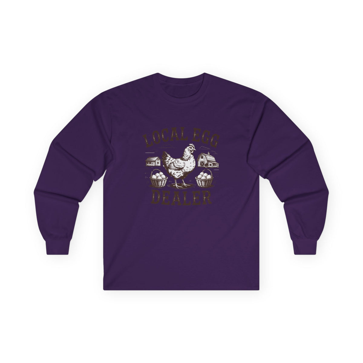 "Local Egg Dealer" Funny Chicken Long-Sleeve Shirt