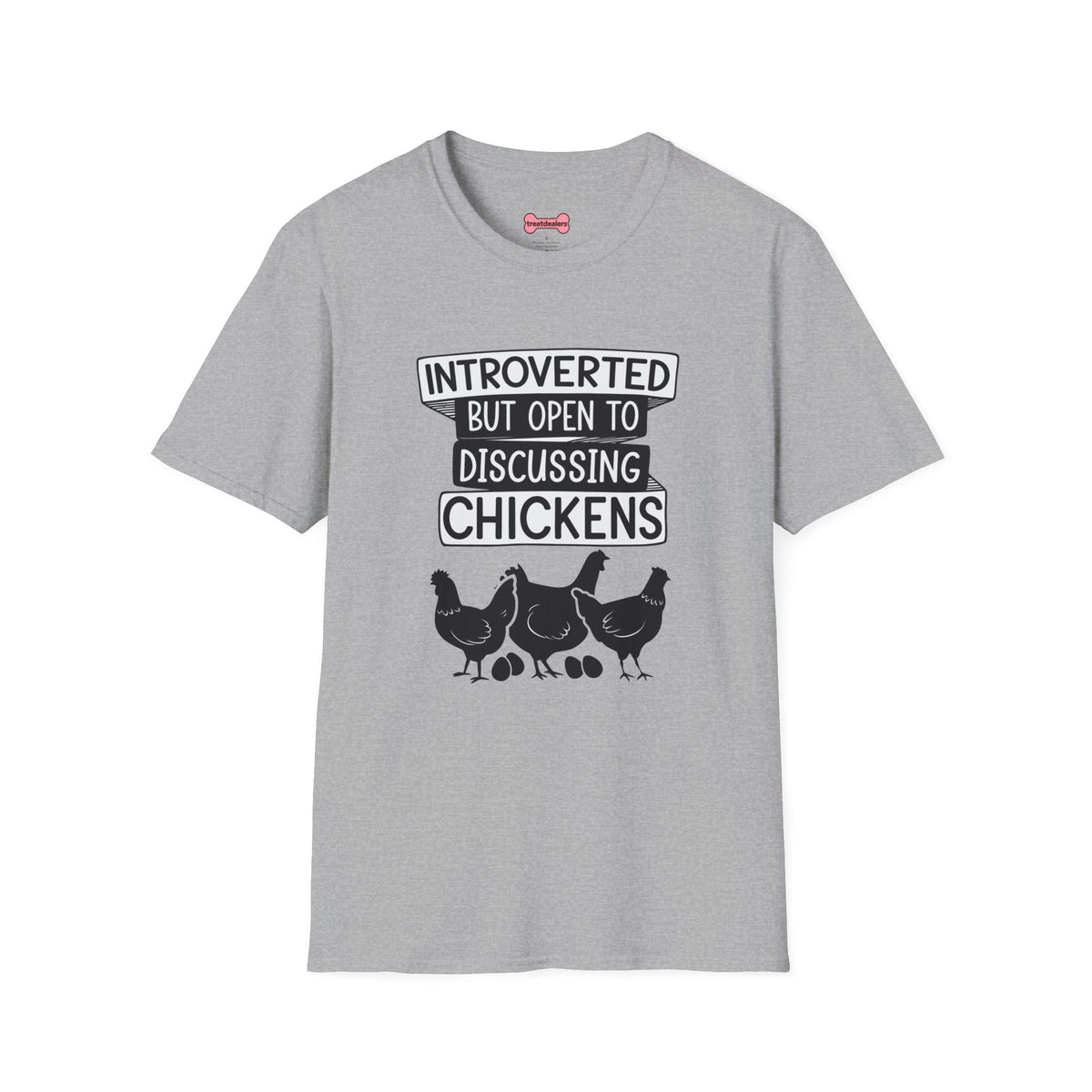 T-Shirt 'Introverted But Open to Discussing Chickens' Funny Shirt chickens Lover Tee
