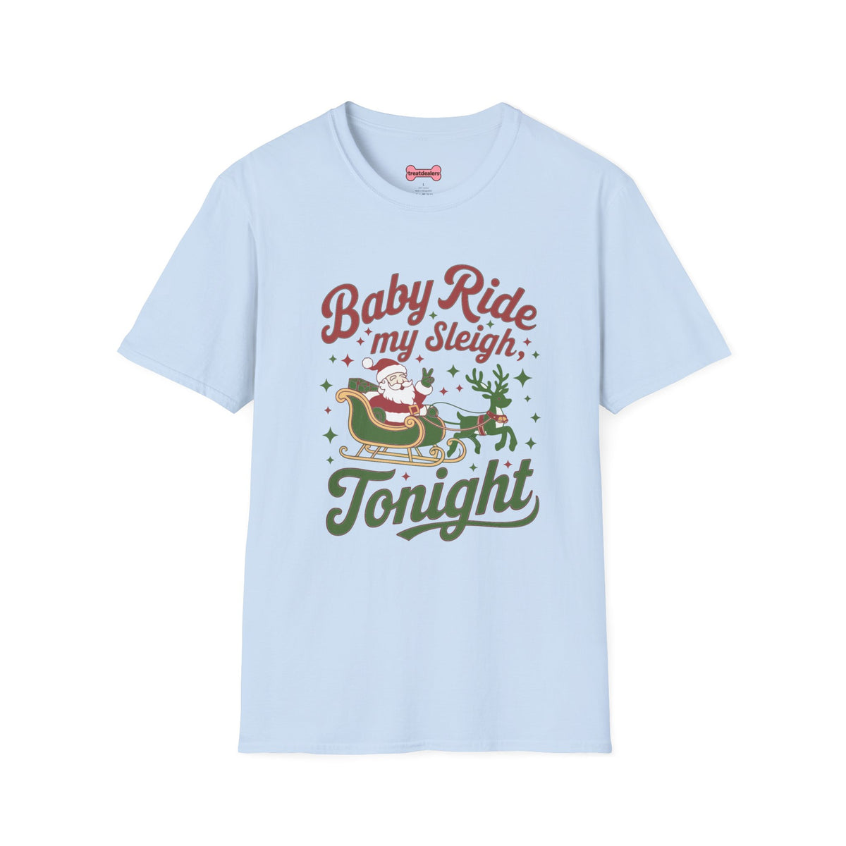 Christmas T-Shirt 'Baby ride my sleigh tonight'