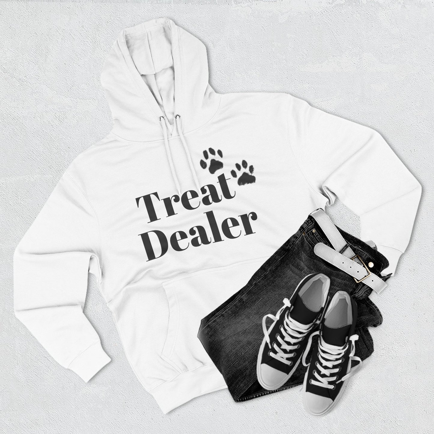 Fleece Hoodie:  "Treat Dealer" with Mastiff Logo