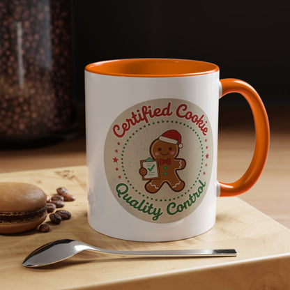 Mug 'Certified Cookie Quality Control' Christmas (11oz/15oz)