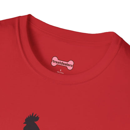 Unisex T-Shirt 'Chickens are like Potato Chips' Funny Shirt Chicken Lover Tee Black