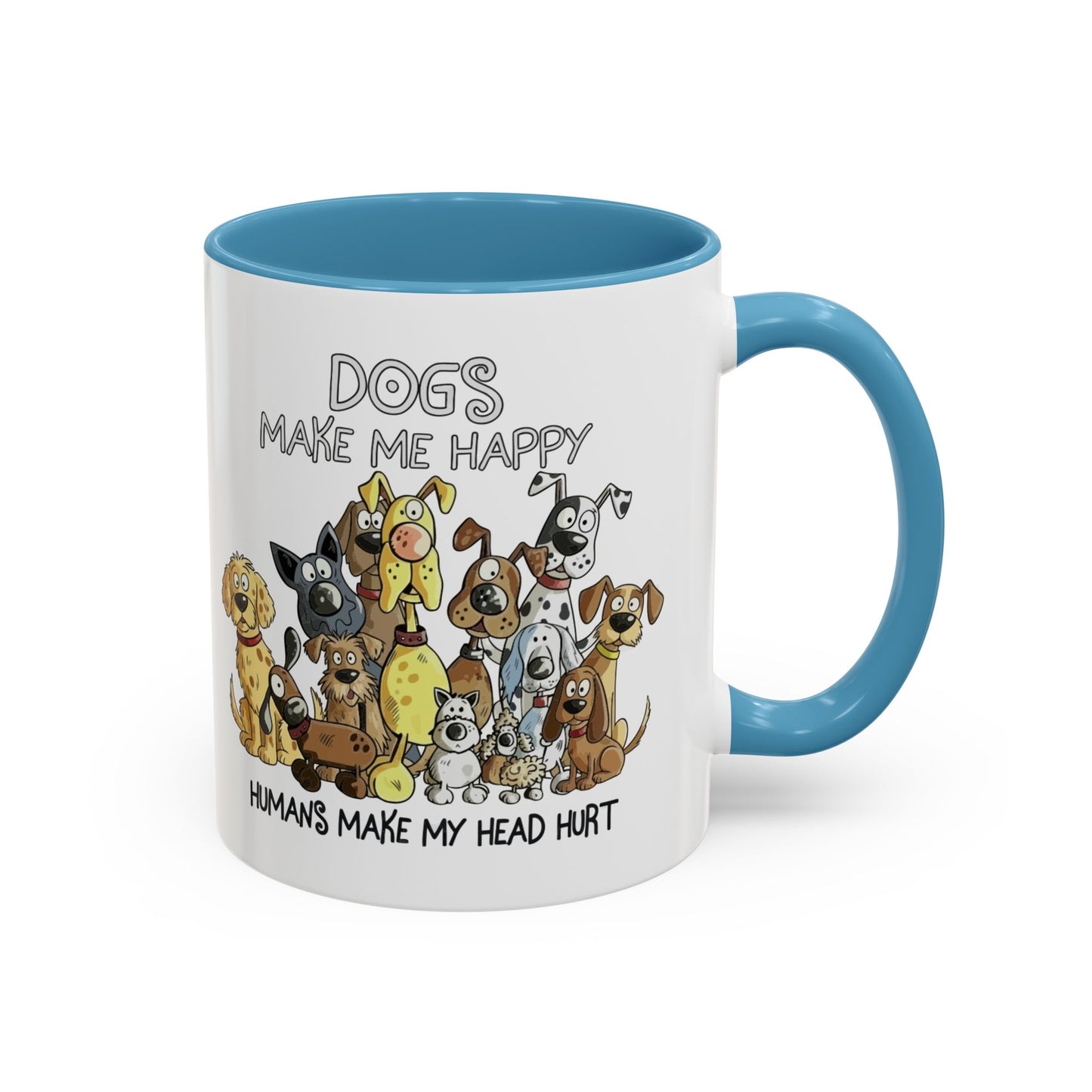 "Dogs make me happy" mug (11oz/15oz)