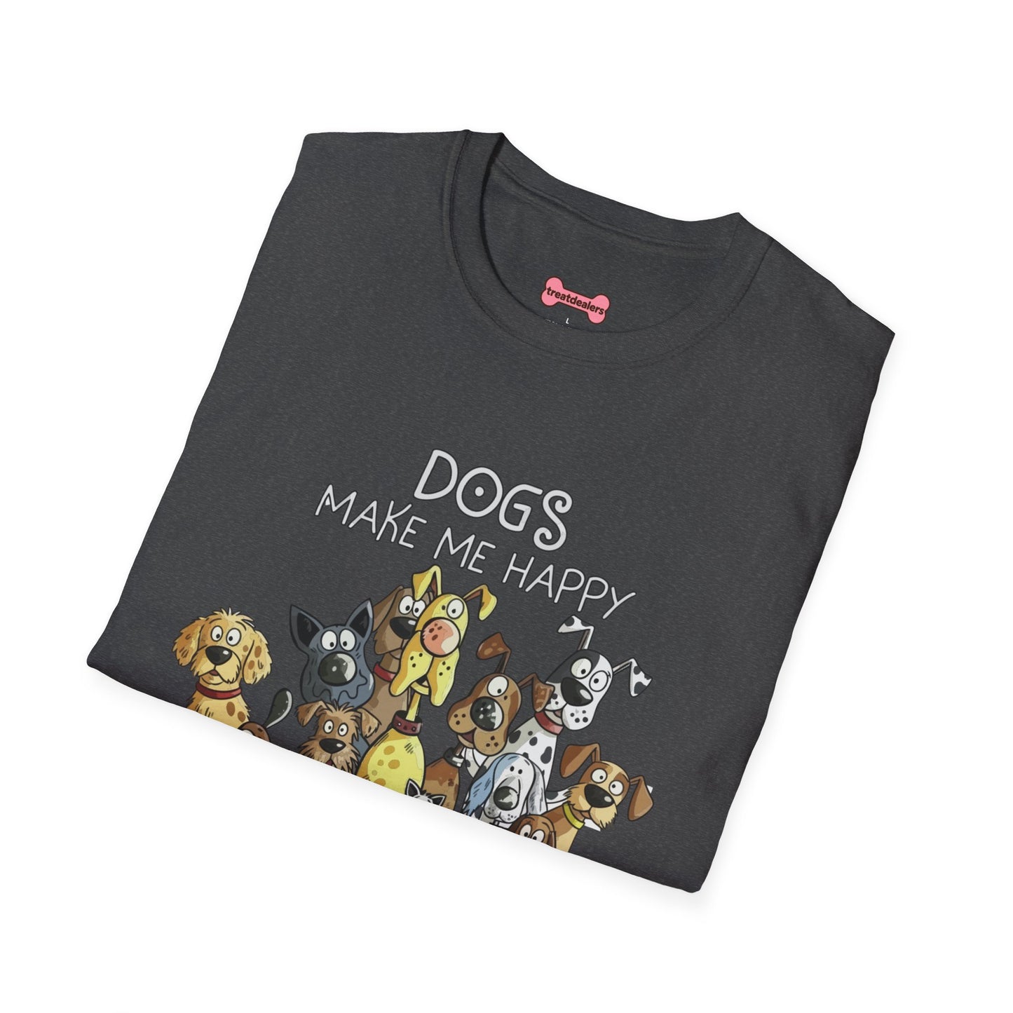 Dog Lover T-Shirt "Dogs make me happy"