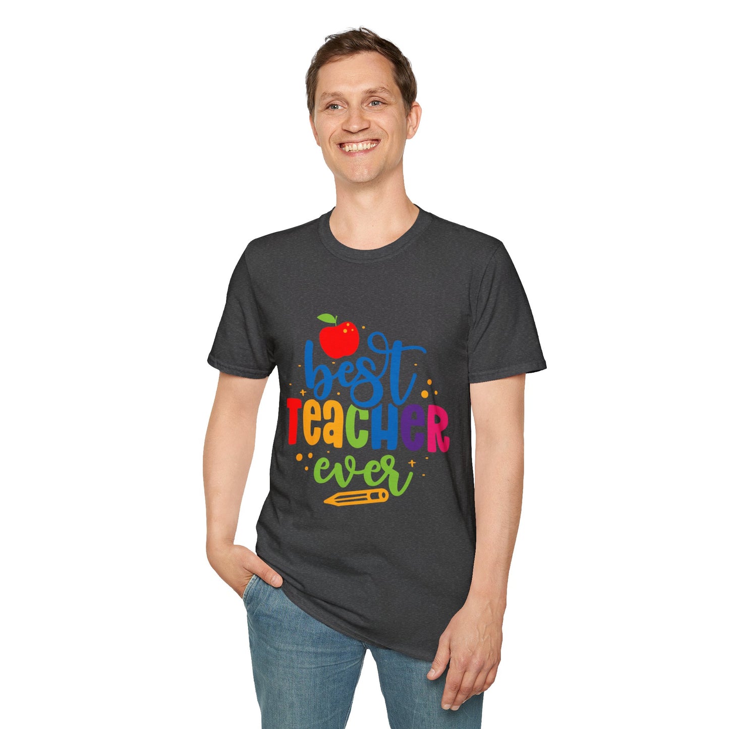 T-Shirt: "Best Teacher Ever" Teacher Appreciation Gift, Thank You Teacher Tee,