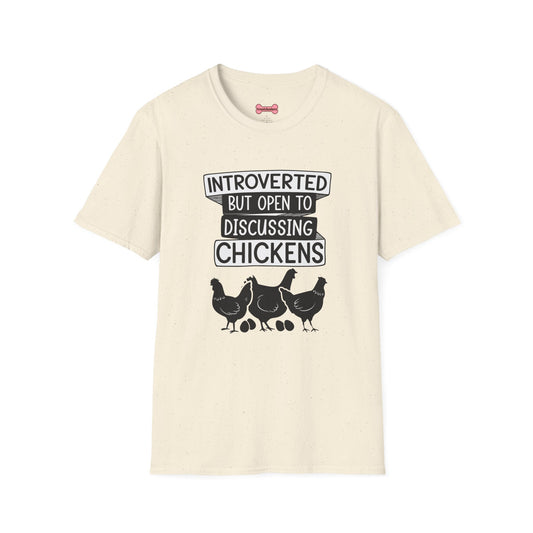 T-Shirt 'Introverted But Open to Discussing Chickens' Funny Shirt chickens Lover Tee