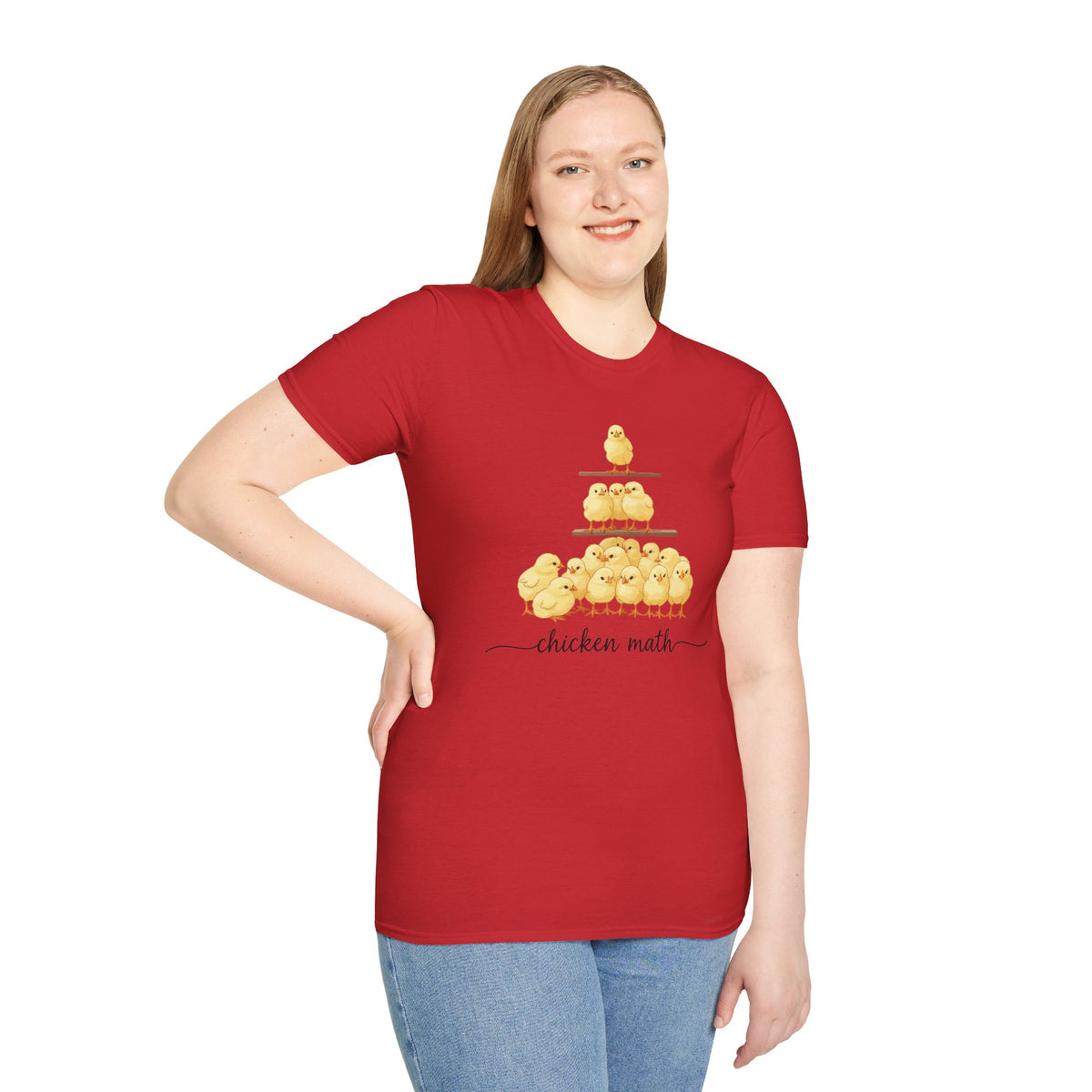 T-Shirt 'Chicken Math' Funny Shirt Chicken Lover Tee