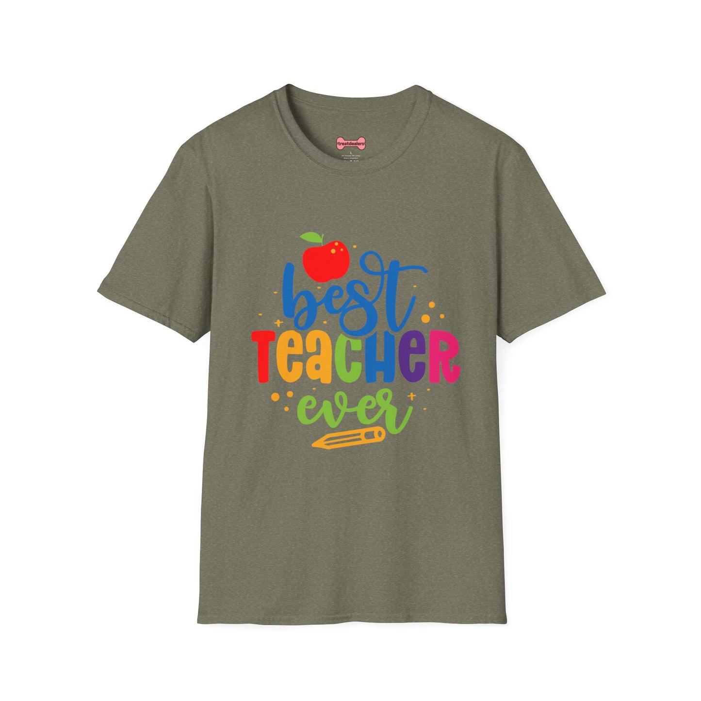 T-Shirt: "Best Teacher Ever" Teacher Appreciation Gift, Thank You Teacher Tee,
