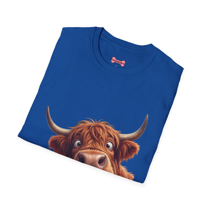 Highland Cow Lover T-Shirt — Cute Farm Animal Tee for Animal Lovers
