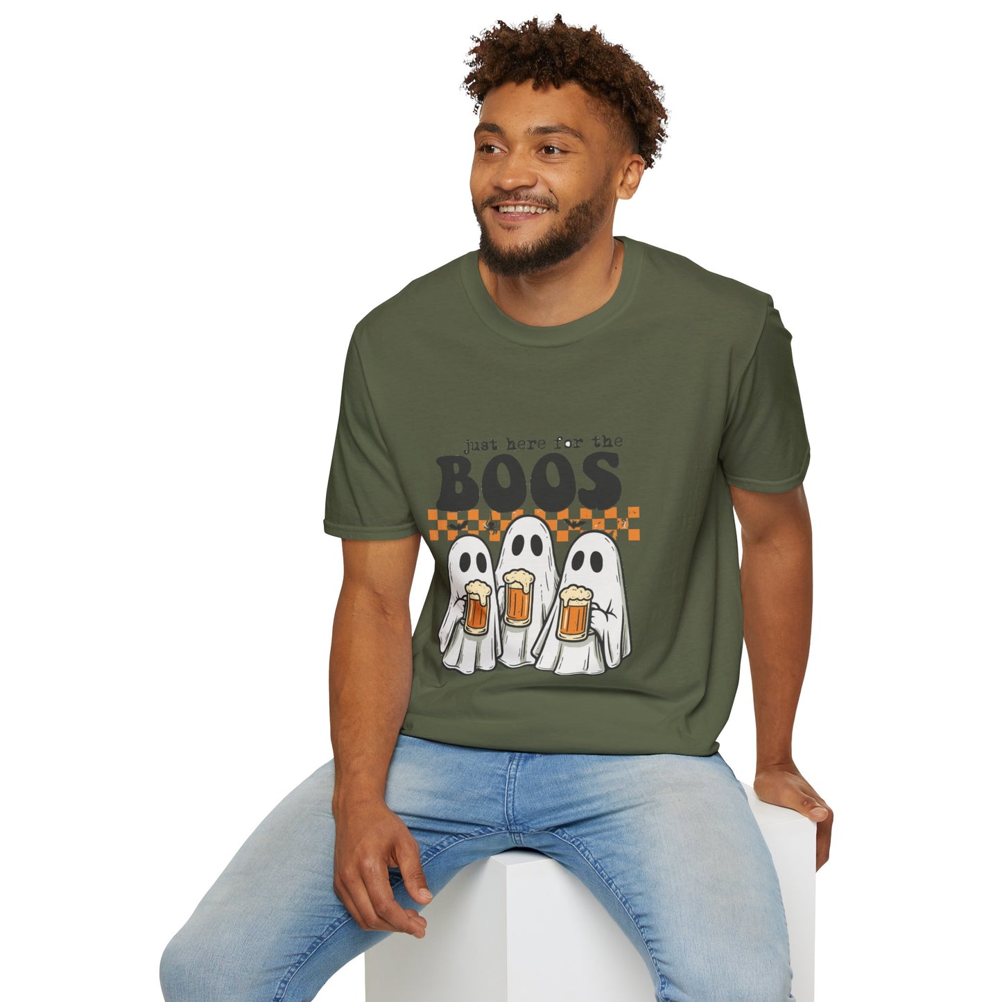 T-Shirt: Halloween "Just here for the Boos"
