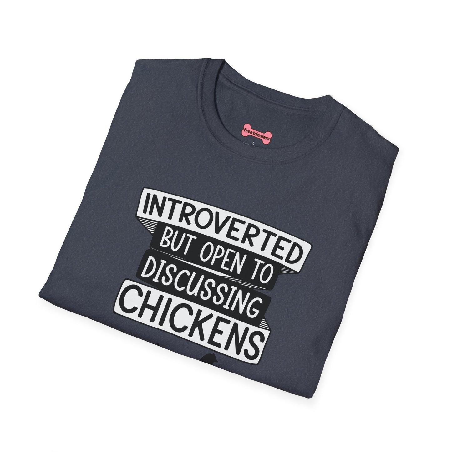 T-Shirt 'Introverted But Open to Discussing Chickens' Funny Shirt chickens Lover Tee
