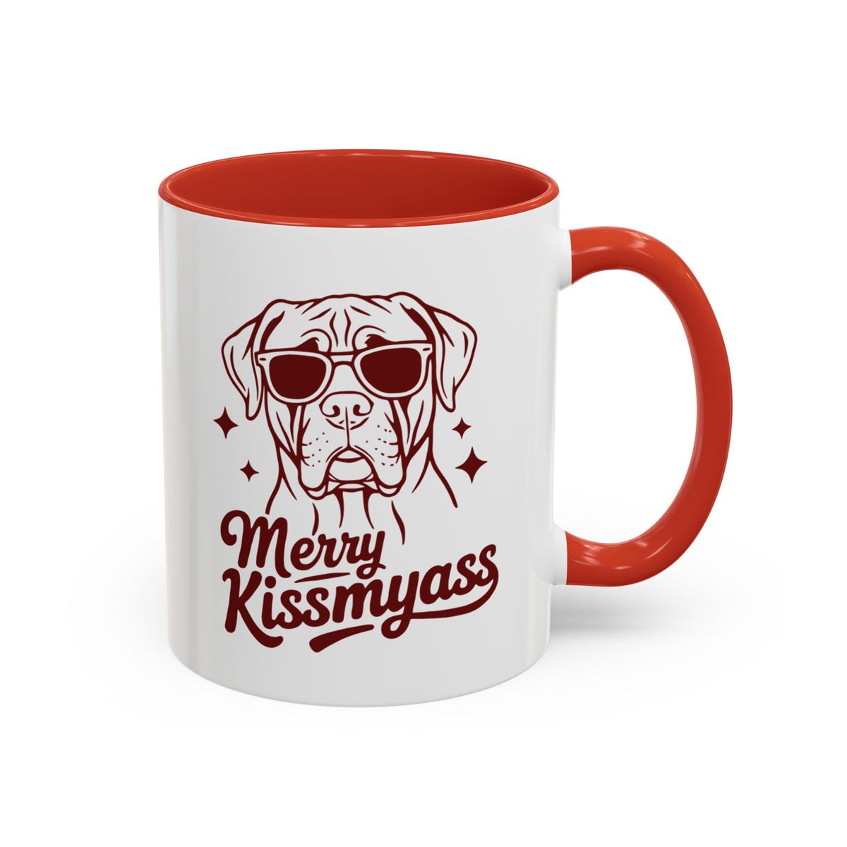 Merry KissMyAss Funny Holiday Coffee Mug (11oz/15oz)