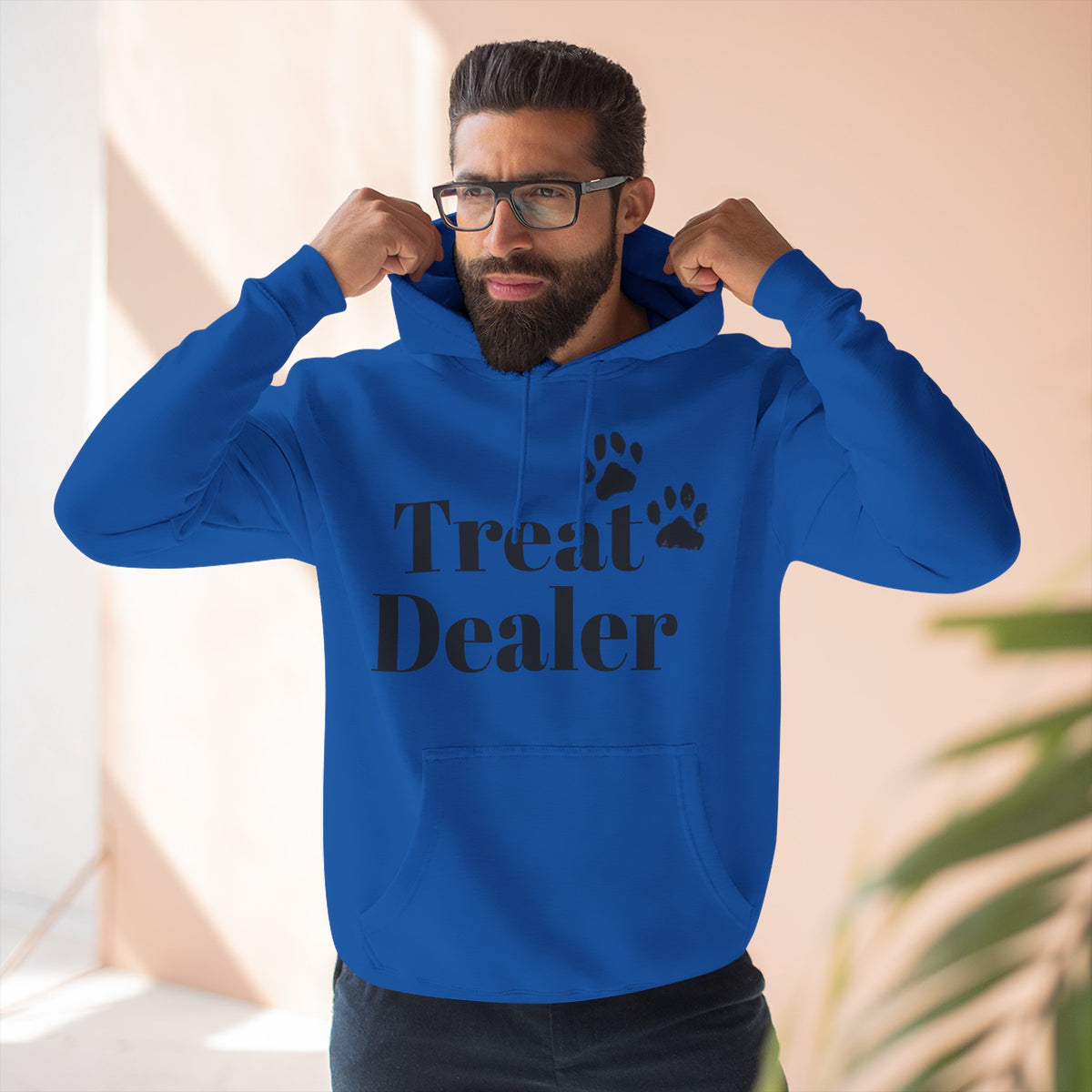 Fleece Hoodie: "Treat Dealer"