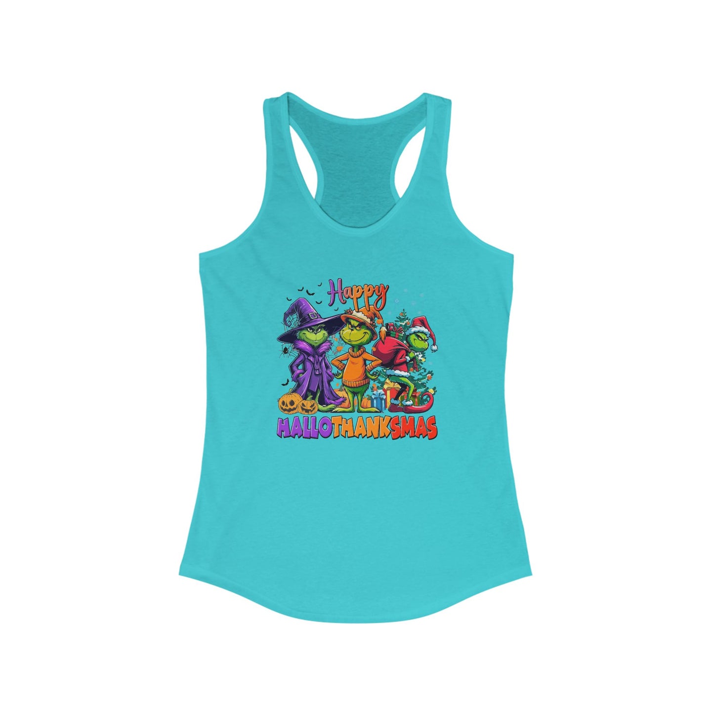 Tank Top: "Happy HalloThankMas"