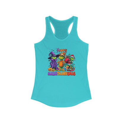 Tank Top: "Happy HalloThankMas"