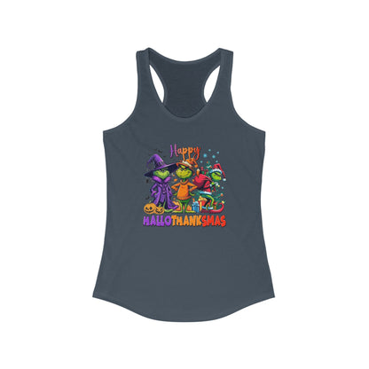Tank Top: "Happy HalloThankMas"