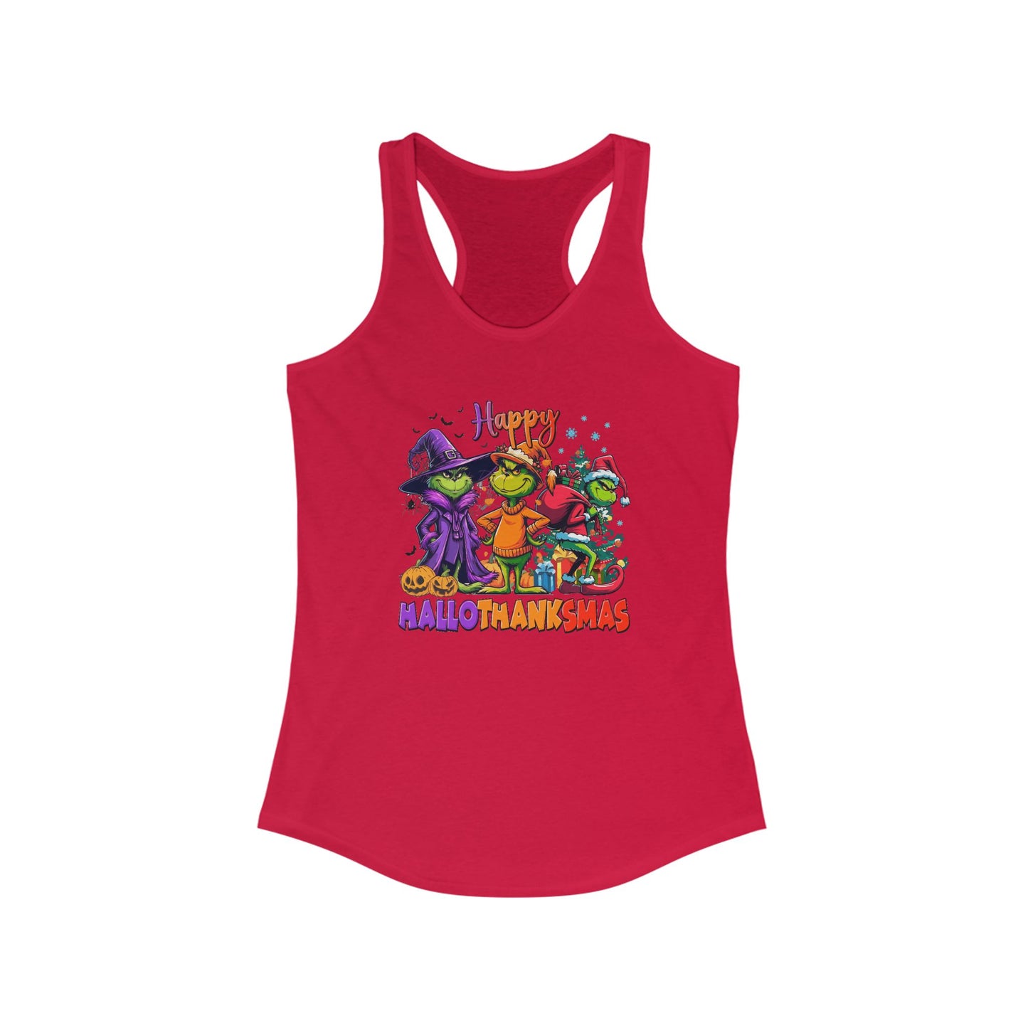 Tank Top: "Happy HalloThankMas"