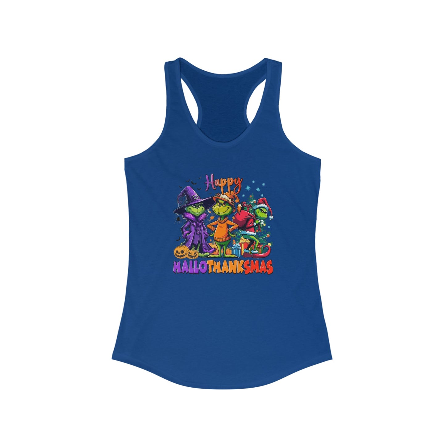 Tank Top: "Happy HalloThankMas"