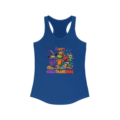 Tank Top: "Happy HalloThankMas"