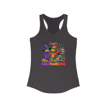 Tank Top: "Happy HalloThankMas"