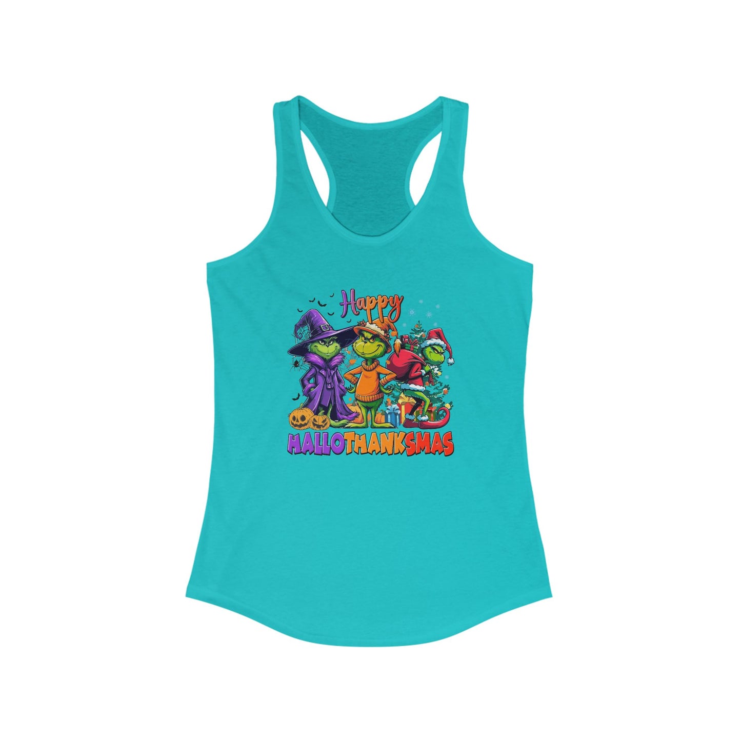Tank Top: "Happy HalloThankMas"