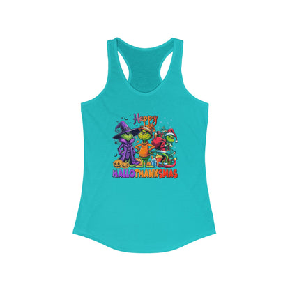 Tank Top: "Happy HalloThankMas"