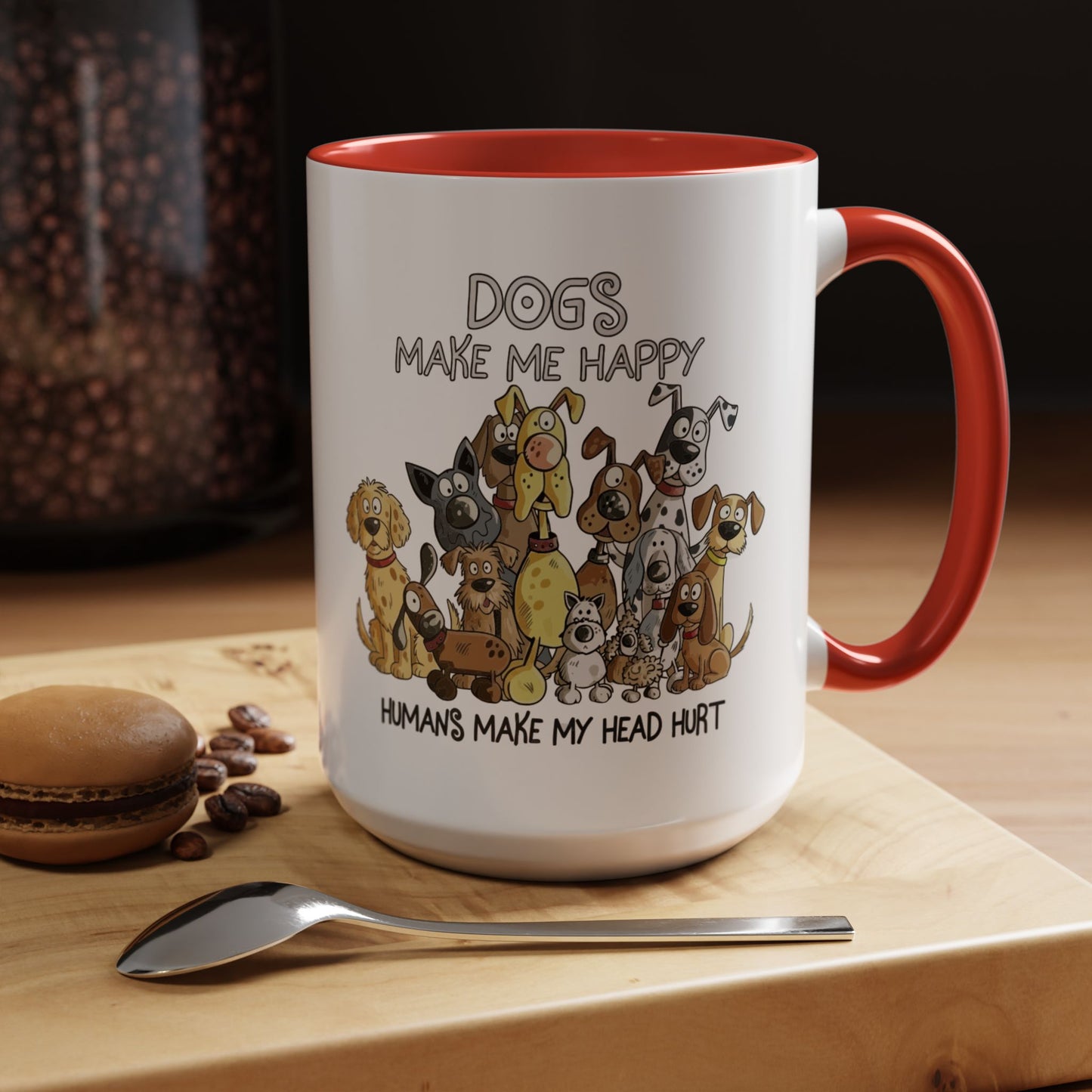 "Dogs make me happy" mug (11oz/15oz)