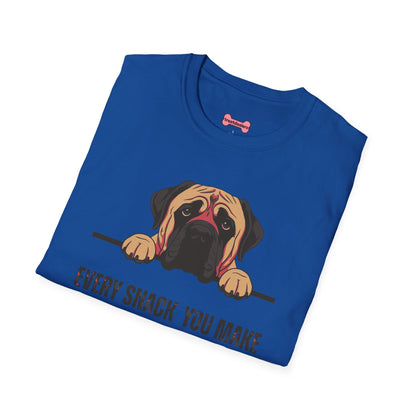 T-Shirt 'Every Snack You Make - English Mastiff ' Funny Shirt English Mastiff Dog Lover Tee