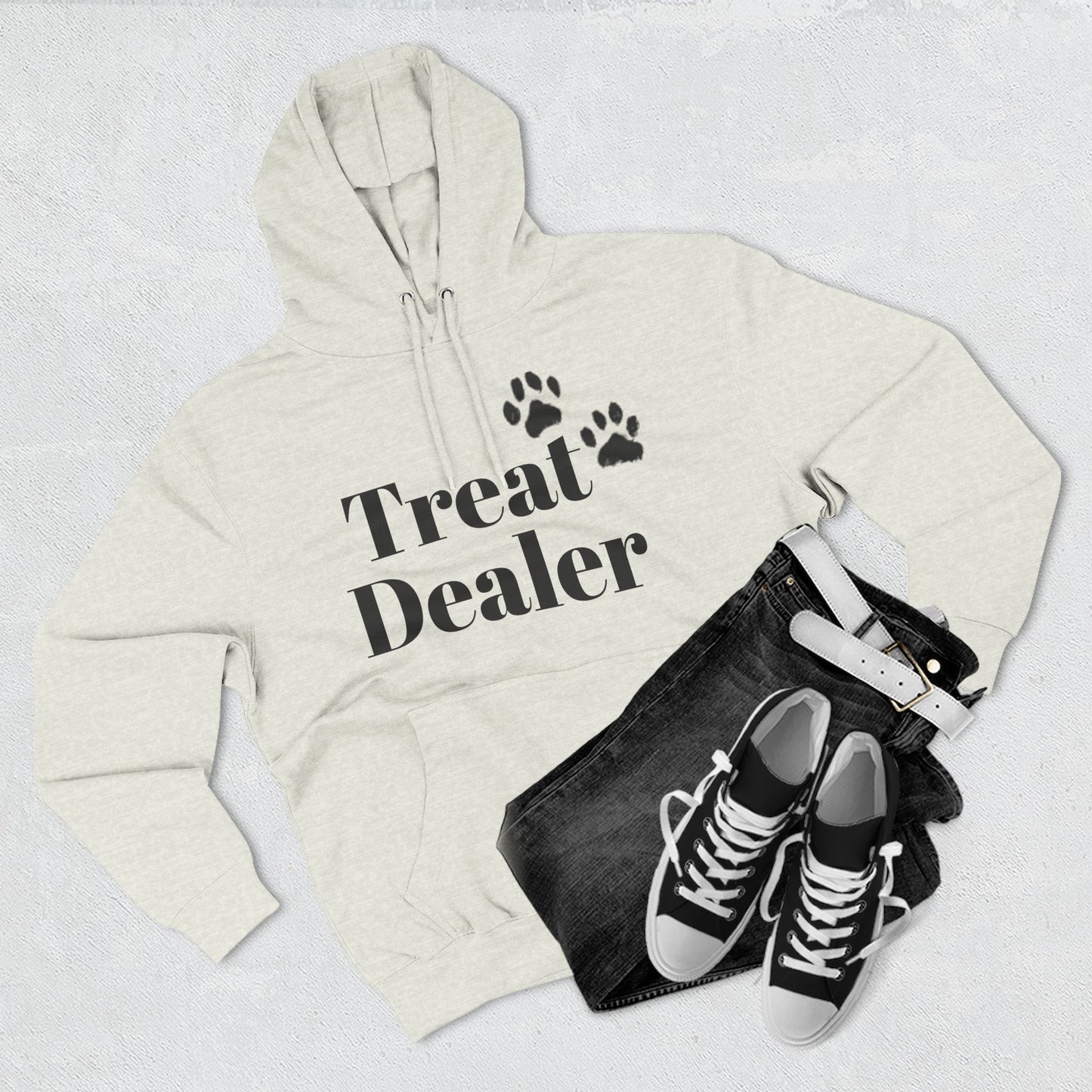 Fleece Hoodie:  "Treat Dealer" with Mastiff Logo