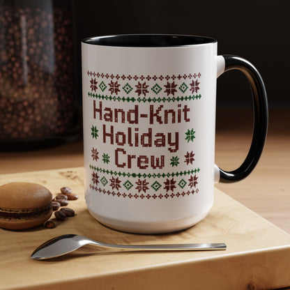 Coffee Mug 'Hand-Knit Holiday Crew' (11oz/15oz)