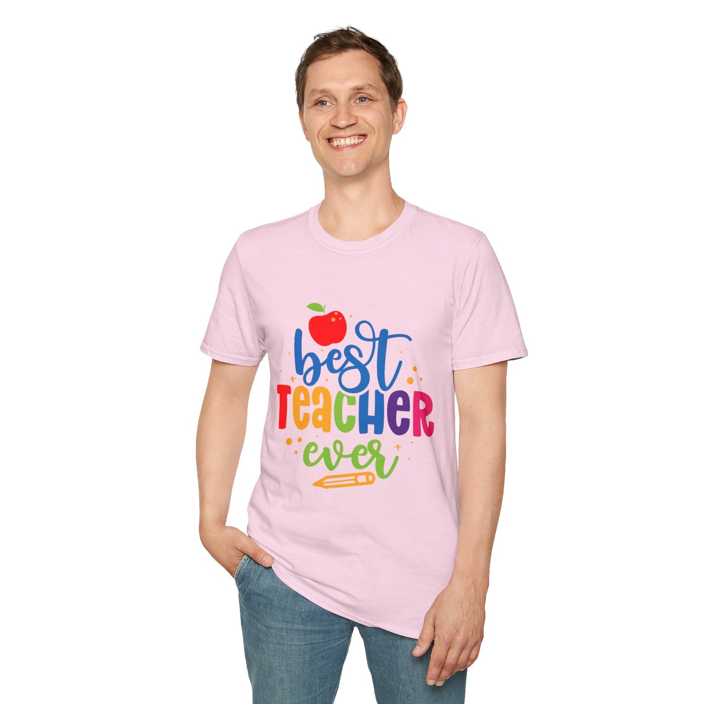 T-Shirt: "Best Teacher Ever" Teacher Appreciation Gift, Thank You Teacher Tee,