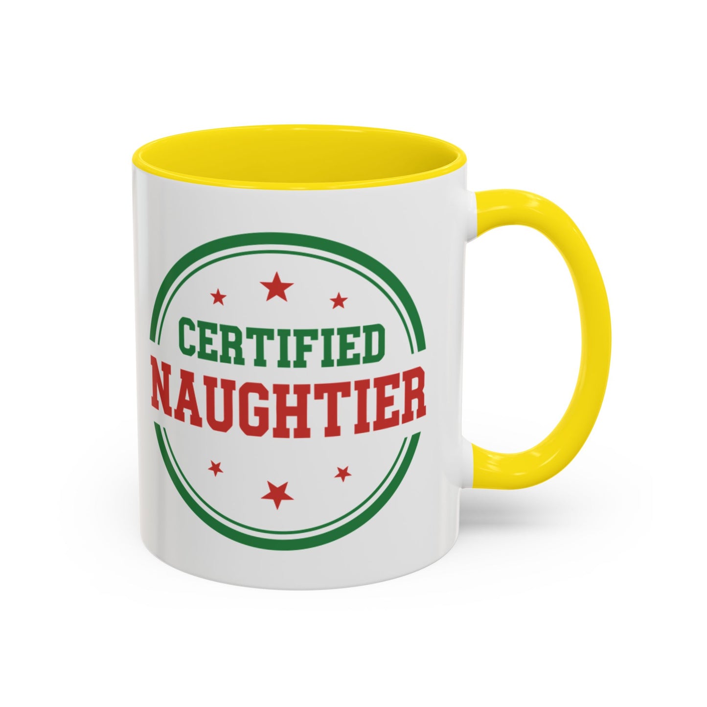 Mug 'Certified Naughtier' Christmas (11oz/15oz)