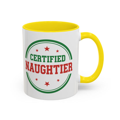 Mug 'Certified Naughtier' Christmas (11oz/15oz)