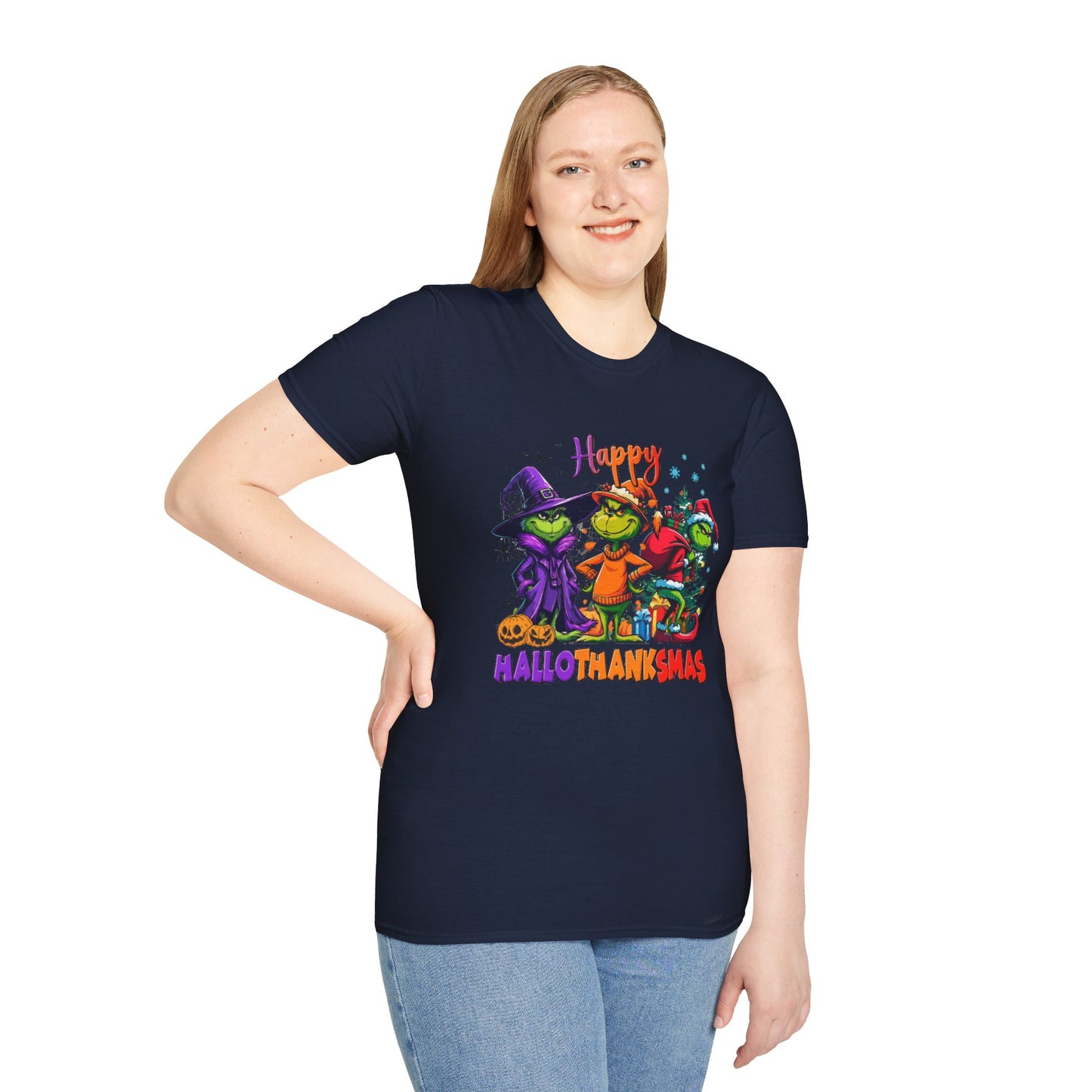 T-Shirt: "Happy Hallothanksmas"