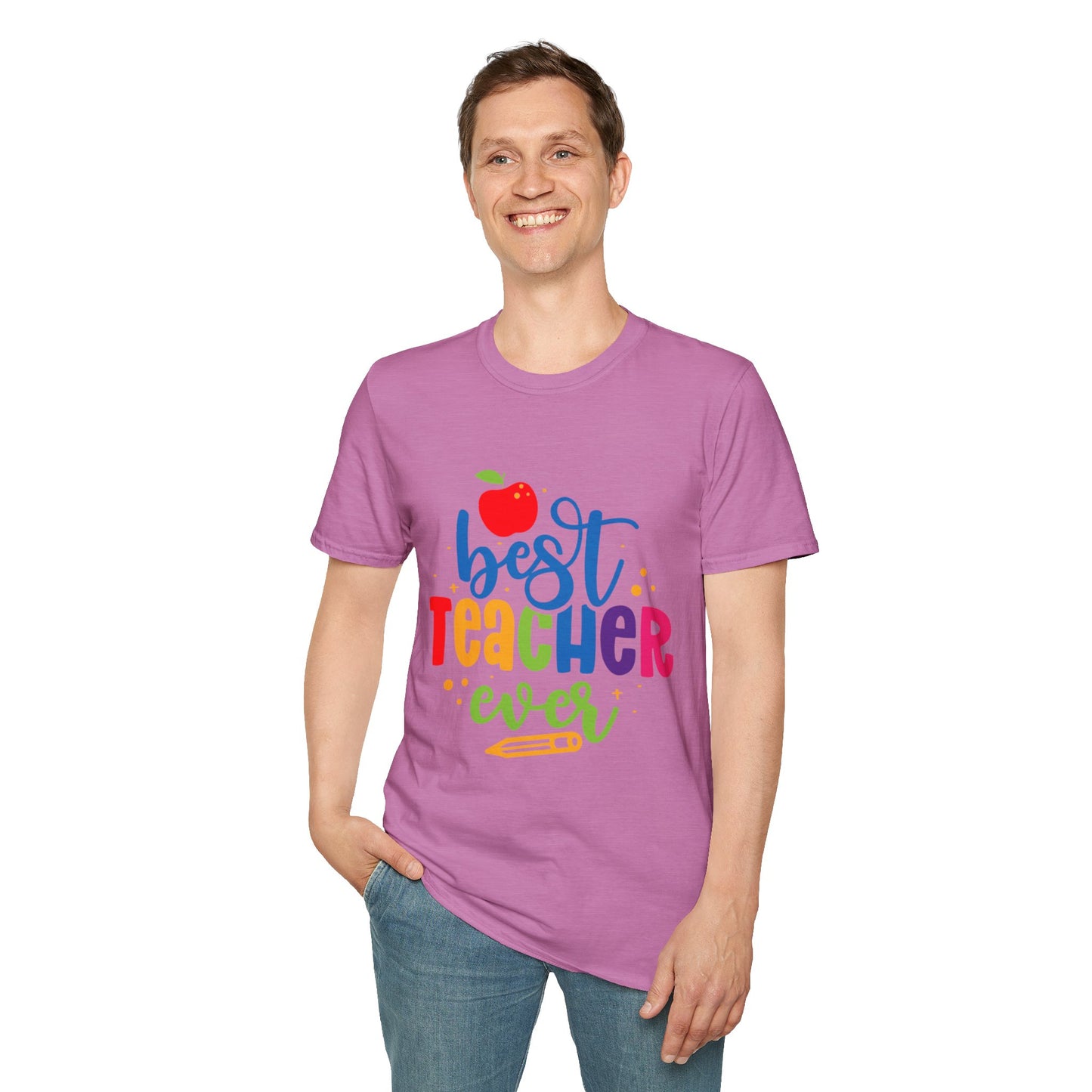 T-Shirt: "Best Teacher Ever" Teacher Appreciation Gift, Thank You Teacher Tee,