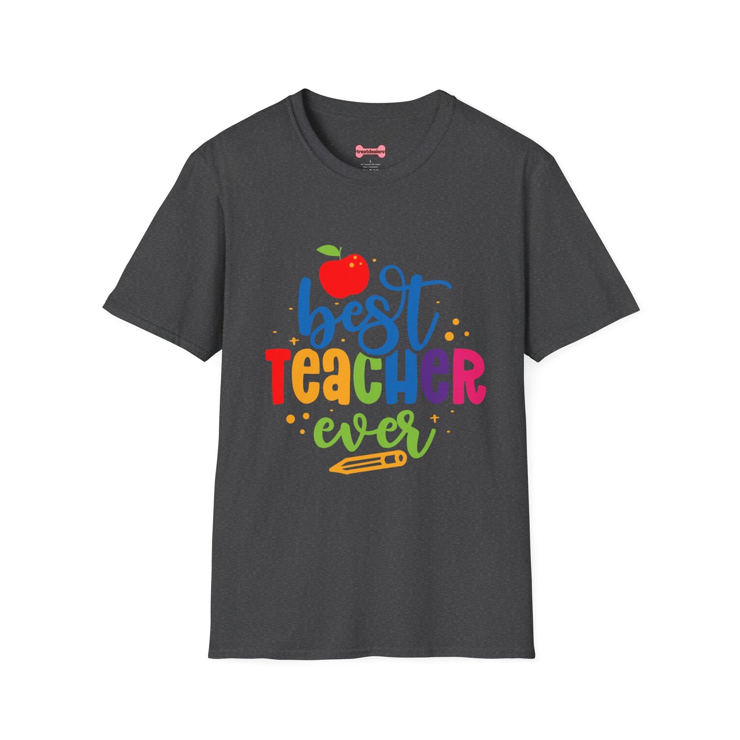 T-Shirt: "Best Teacher Ever" Teacher Appreciation Gift, Thank You Teacher Tee,