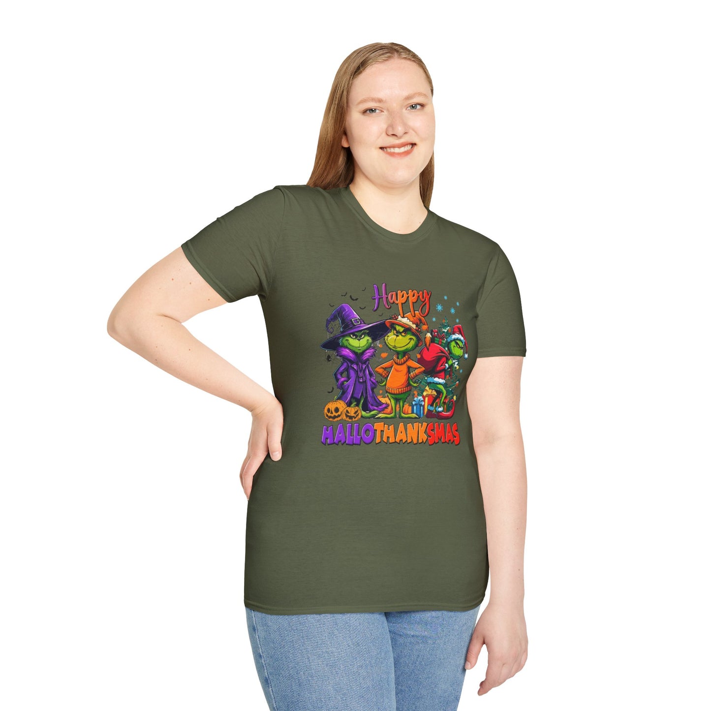 T-Shirt: "Happy Hallothanksmas"