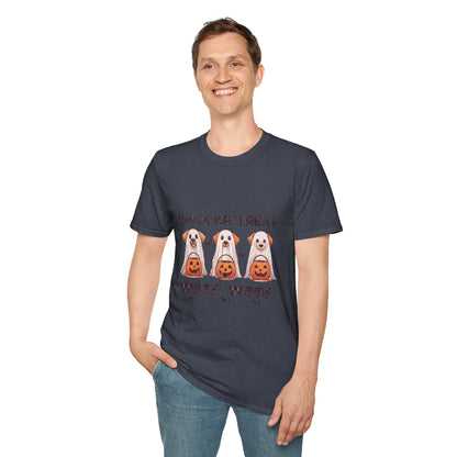 T-Shirt: Woof Wood Trick or Treat Halloween
