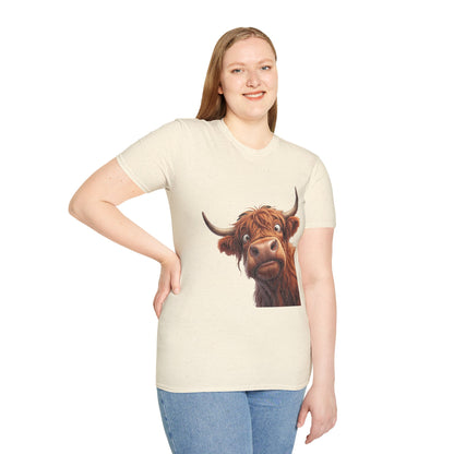 Highland Cow Lover T-Shirt — Cute Farm Animal Tee for Animal Lovers