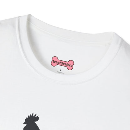 Unisex T-Shirt 'Chickens are like Potato Chips' Funny Shirt Chicken Lover Tee Black