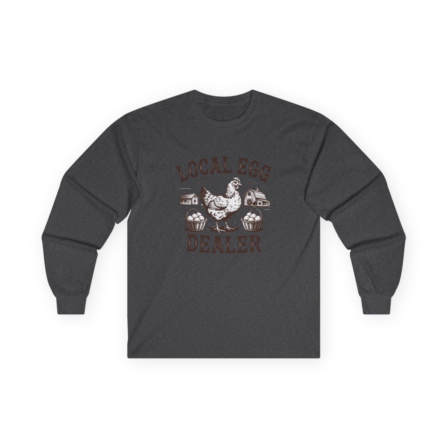 "Local Egg Dealer" Funny Chicken Long-Sleeve Shirt
