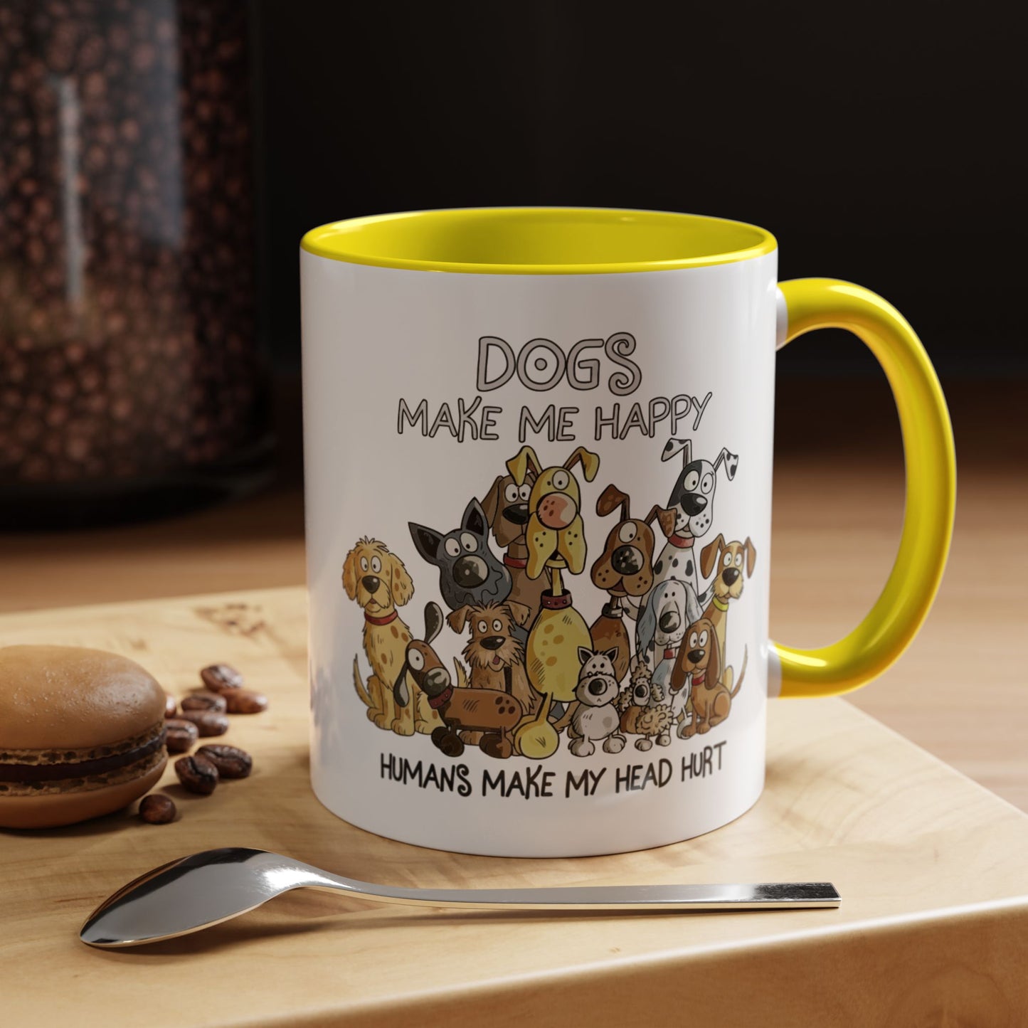 "Dogs make me happy" mug (11oz/15oz)