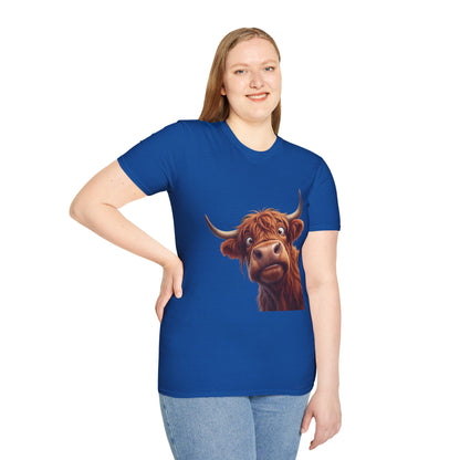 Highland Cow Lover T-Shirt — Cute Farm Animal Tee for Animal Lovers