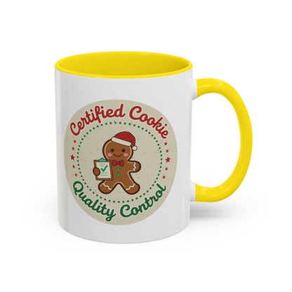 Mug 'Certified Cookie Quality Control' Christmas (11oz/15oz)