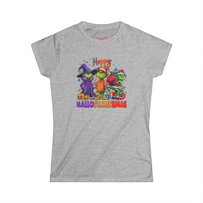 Funny "HalloThankMas" T-Shirt, Softstyle Tee