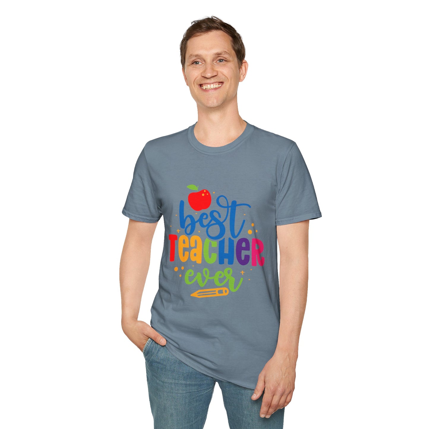 T-Shirt: "Best Teacher Ever" Teacher Appreciation Gift, Thank You Teacher Tee,