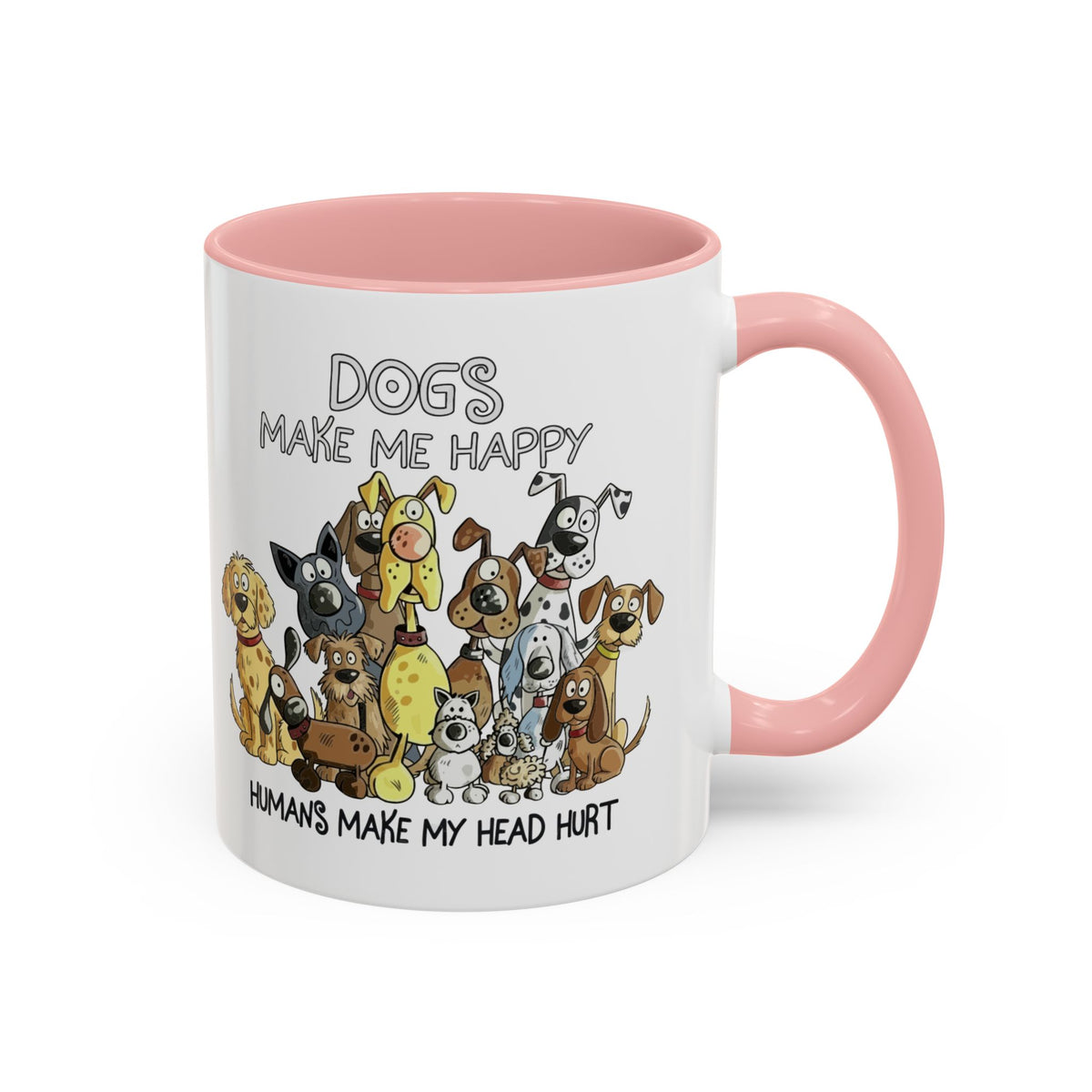 "Dogs make me happy" mug (11oz/15oz)