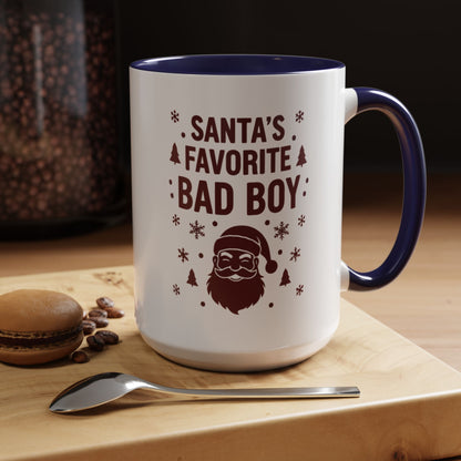 Mug 'Santa's favorite BAD BOY' (11oz/15oz)